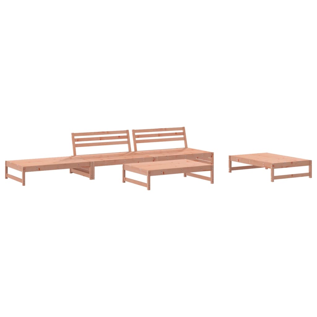 5 Piece Garden Lounge Set Solid Wood Douglas