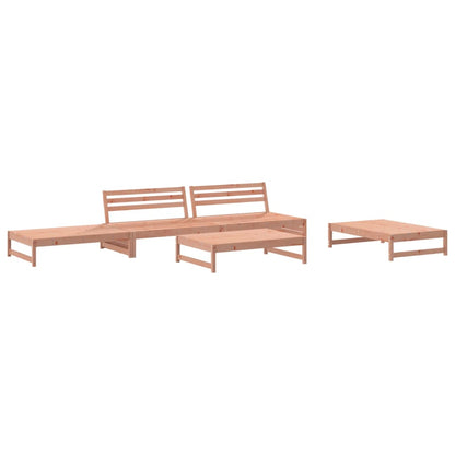 5 Piece Garden Lounge Set Solid Wood Douglas