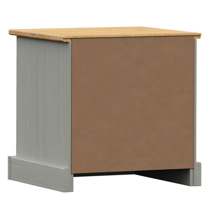 Bedside Cabinet VIGO Grey 42x35x42 cm Solid Wood Pine