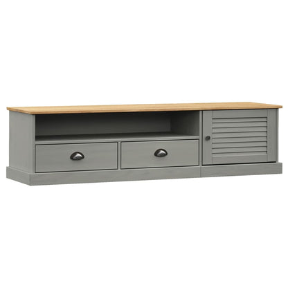 TV Cabinet VIGO Grey 156x40x40 cm Solid Wood Pine