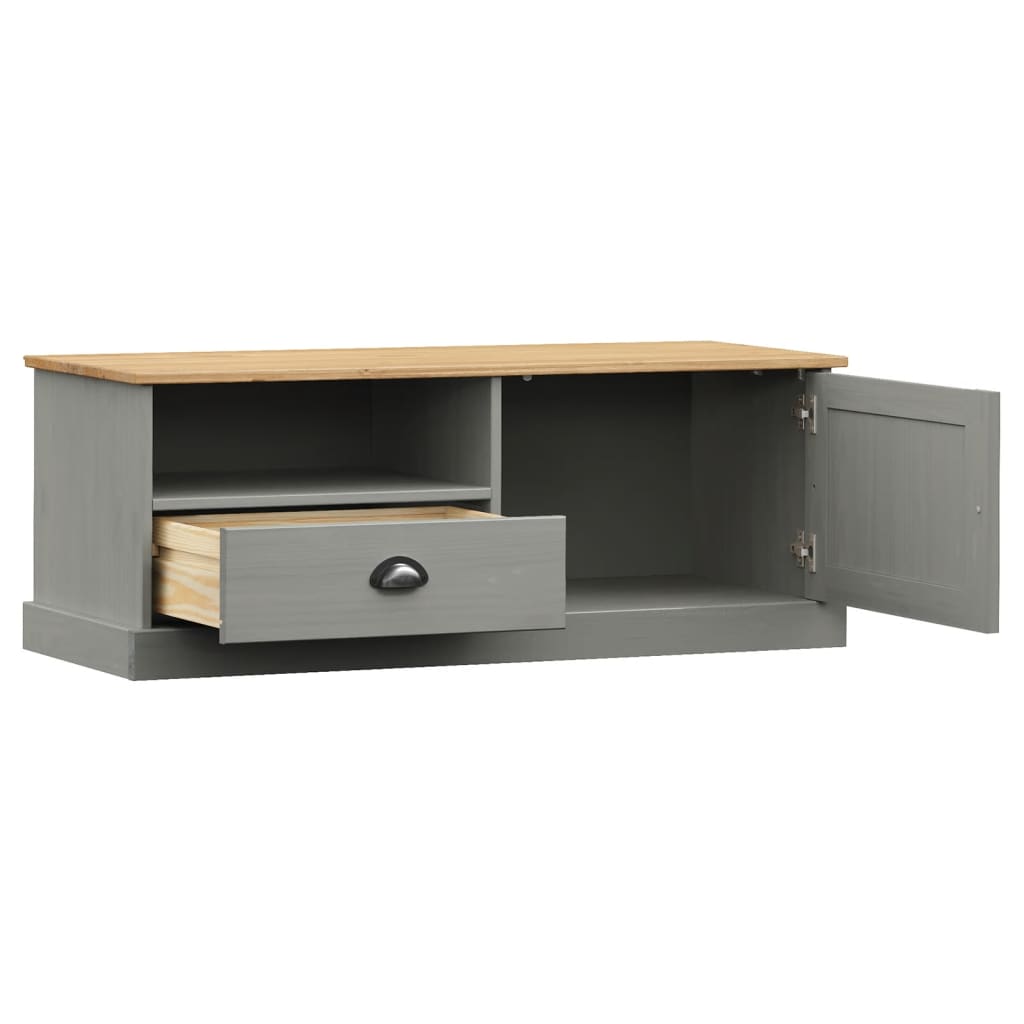 TV Cabinet VIGO Grey 106x40x40 cm Solid Wood Pine