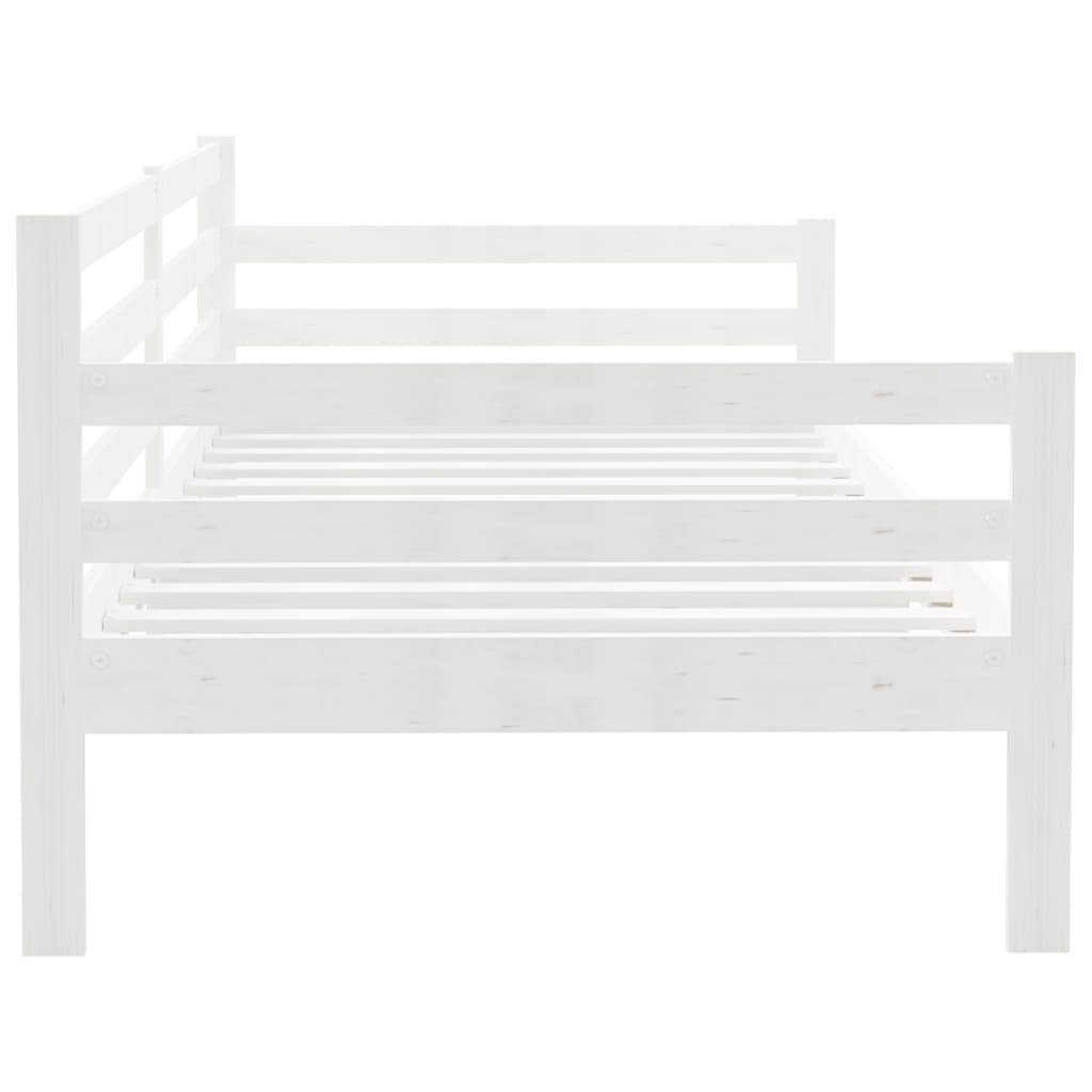 Day Bed White 90x200 cm Solid Wood Pine