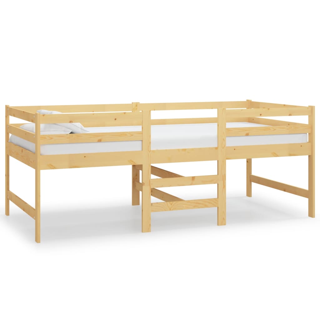 Bed Frame without Mattress 90x200 cm Solid Wood Pine