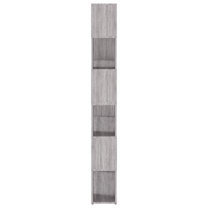 Book Cabinet/Room Divider Grey Sonoma 100x24x188 cm