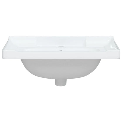 Bathroom Sink White 61x48x23 cm Rectangular Ceramic