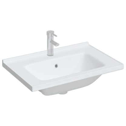 Bathroom Sink White 71x48x19.5 cm Rectangular Ceramic