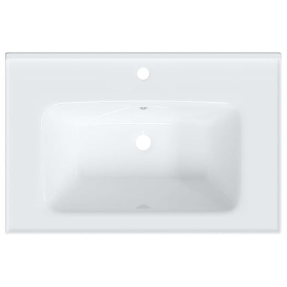 Bathroom Sink White 71x48x19.5 cm Rectangular Ceramic