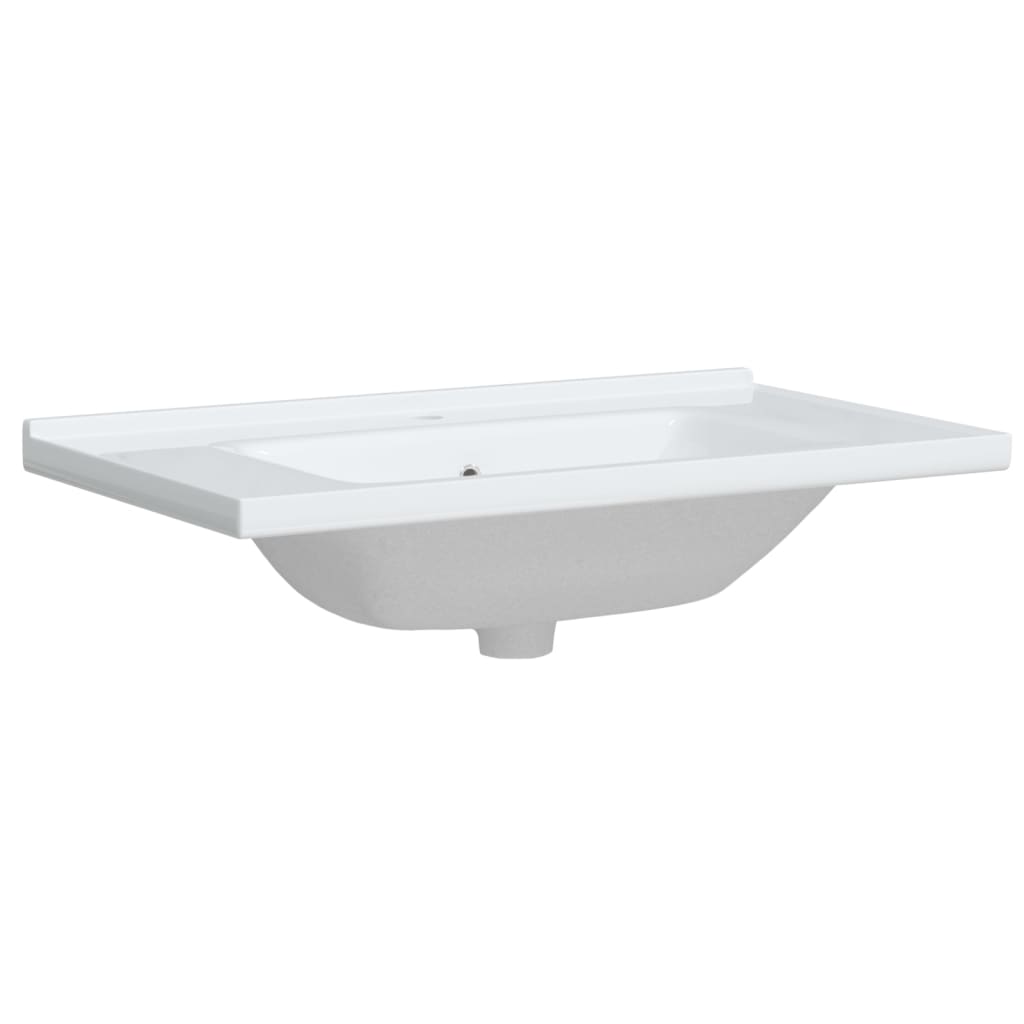 Bathroom Sink White 81x48x19.5 cm Rectangular Ceramic