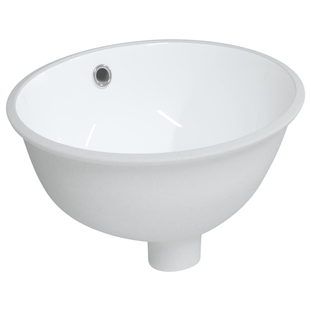 Bathroom Sink White 33x29x16.5 cm Oval Ceramic