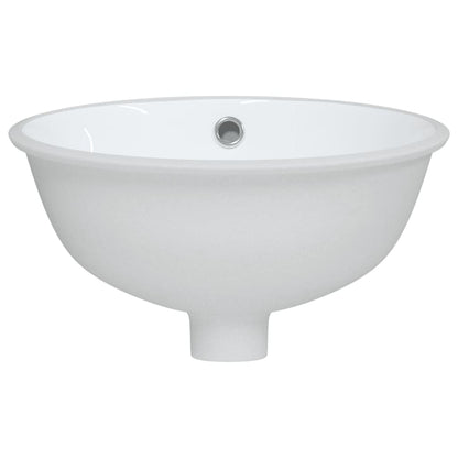 Bathroom Sink White 33x29x16.5 cm Oval Ceramic