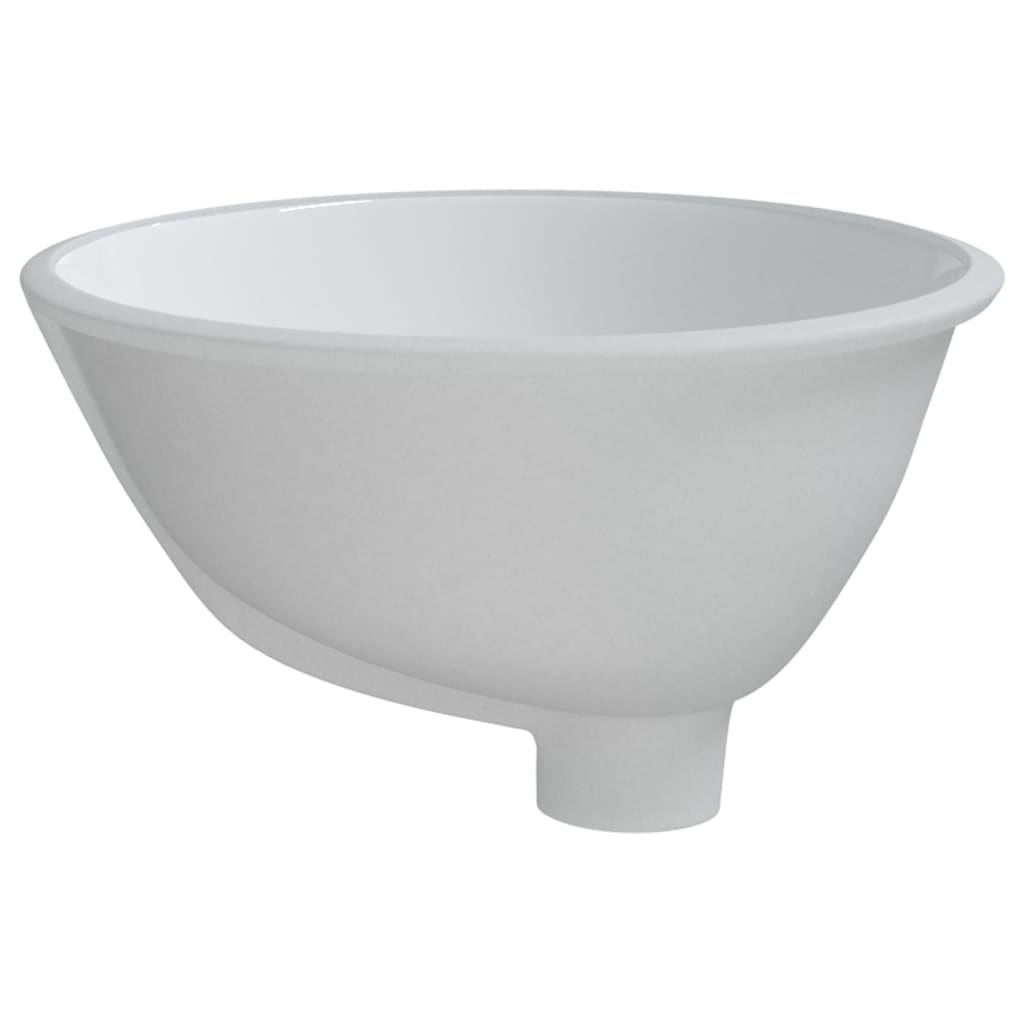 Bathroom Sink White 33x29x16.5 cm Oval Ceramic