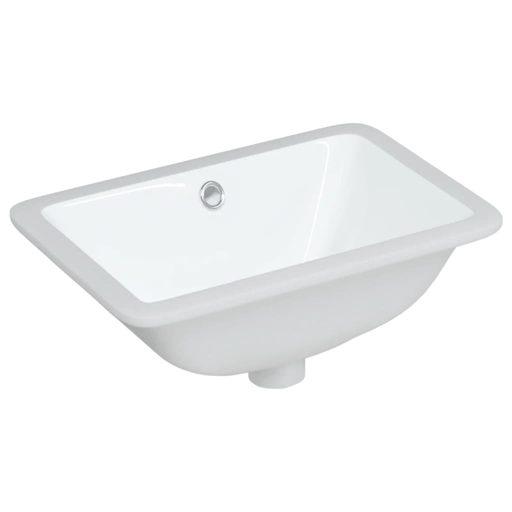 Bathroom Sink White 41.5x26x18.5 cm Rectangular Ceramic