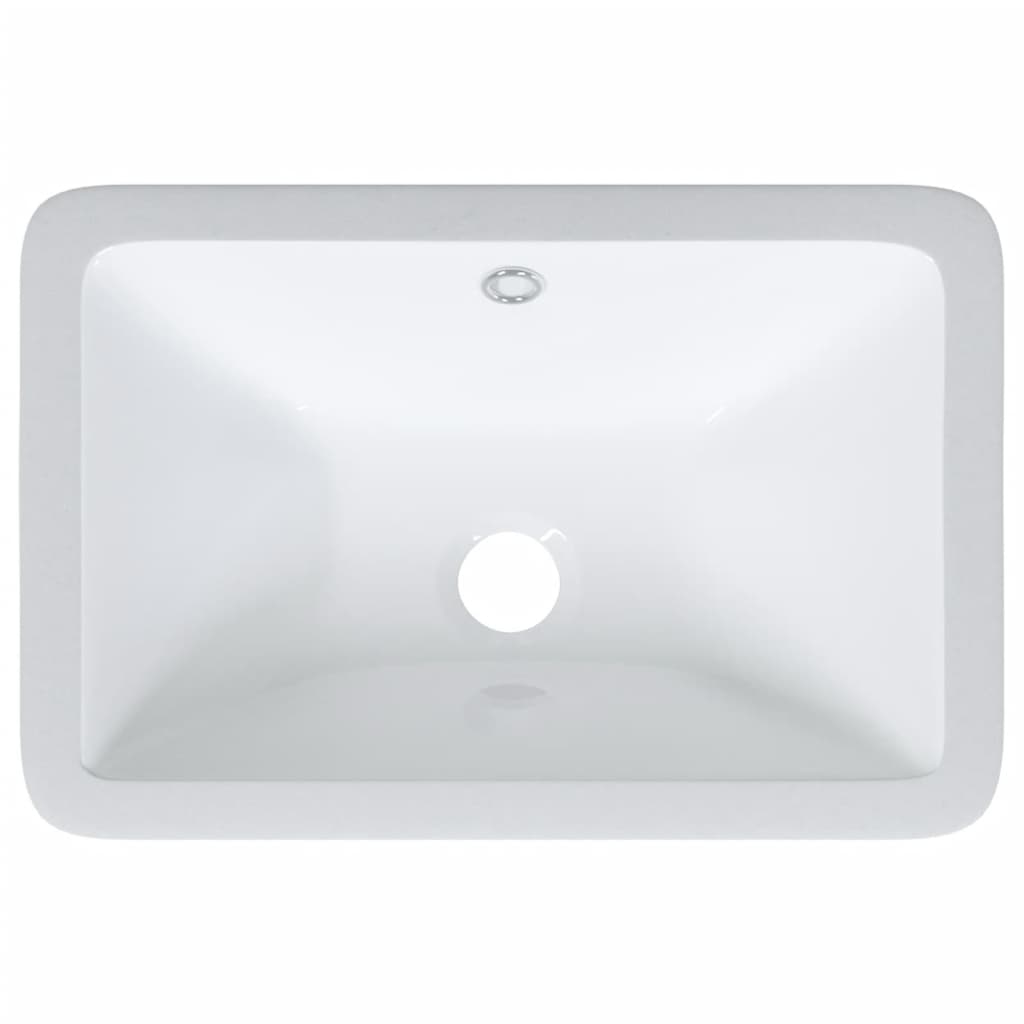 Bathroom Sink White 41.5x26x18.5 cm Rectangular Ceramic