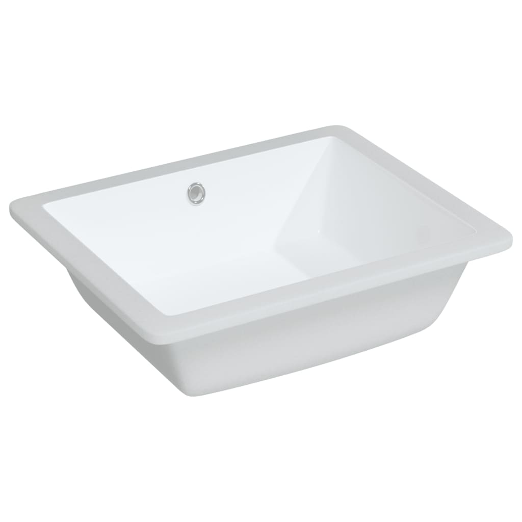 Bathroom Sink White 50x40.5x18.5 cm Rectangular Ceramic