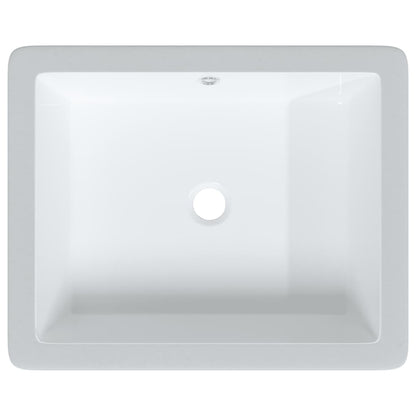 Bathroom Sink White 50x40.5x18.5 cm Rectangular Ceramic