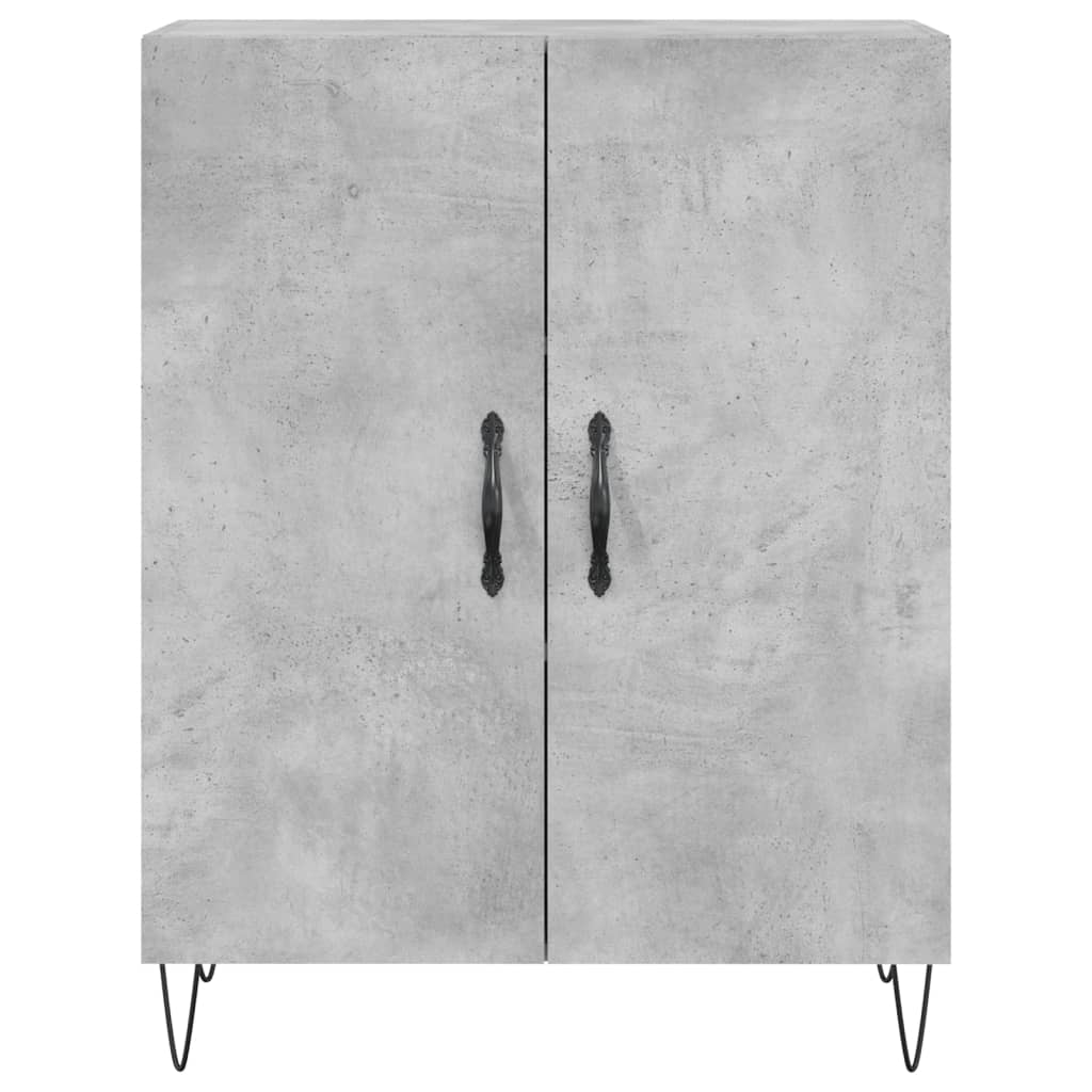 Sideboard Concrete Grey 69.5x34x90 cm Engineered Wood