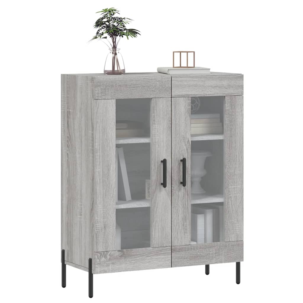 Sideboard Grey Sonoma 69.5x34x90 cm Engineered Wood