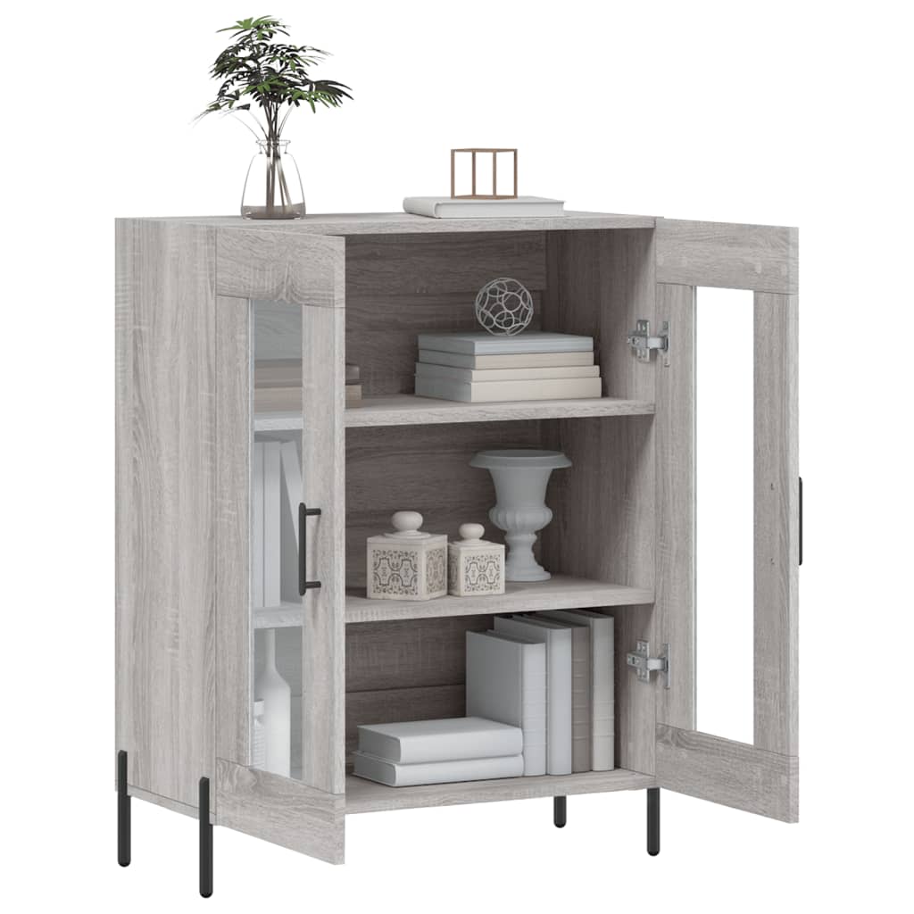 Sideboard Grey Sonoma 69.5x34x90 cm Engineered Wood