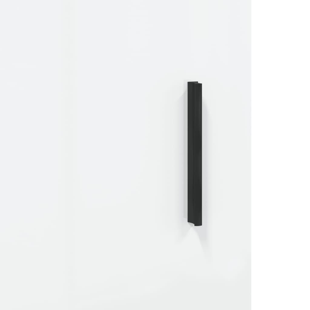 Sideboard High Gloss White 69.5x34x90 cm Engineered Wood