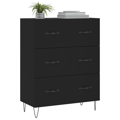 Sideboard Black 69.5x34x90 cm Engineered Wood