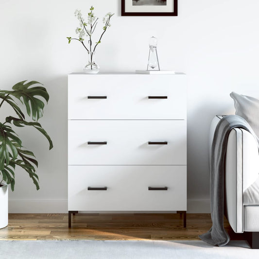 Sideboard White 69.5x34x90 cm Engineered Wood