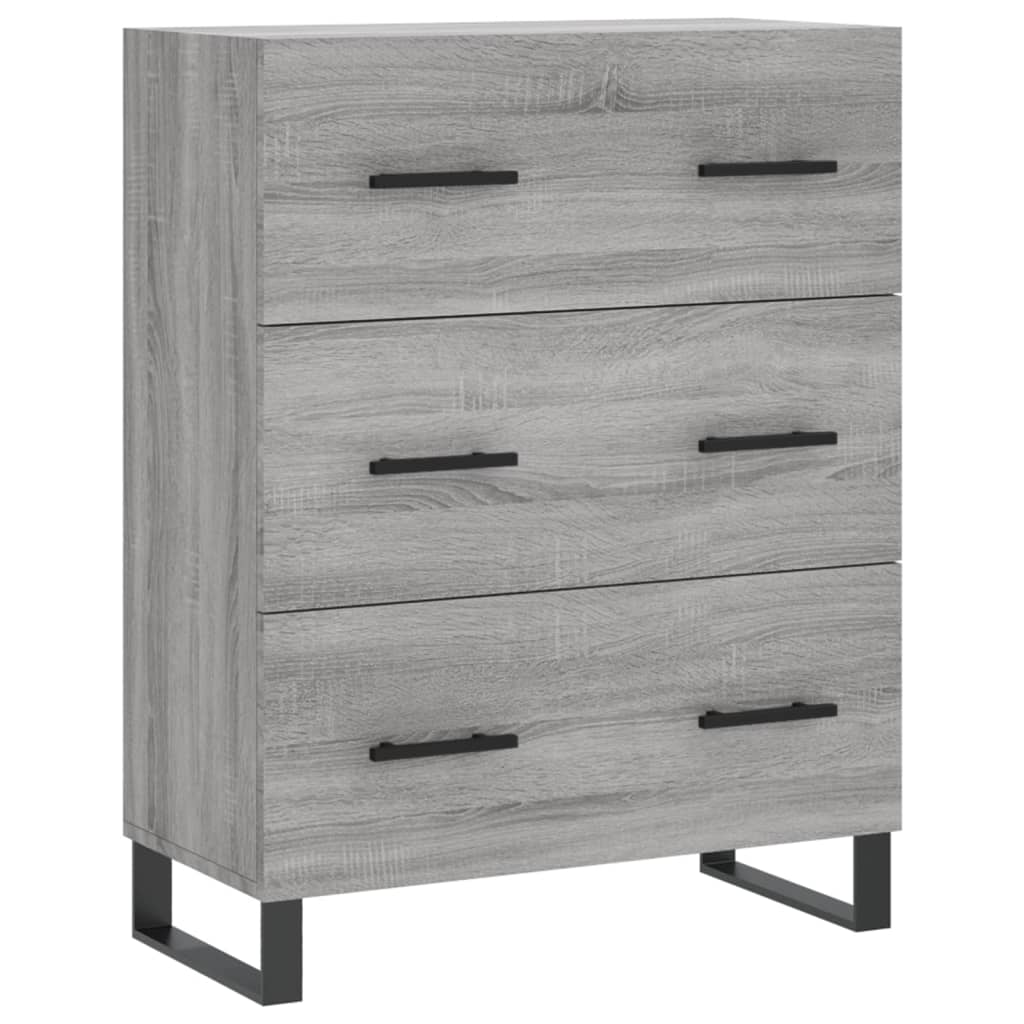 Sideboard Grey Sonoma 69.5x34x90 cm Engineered Wood