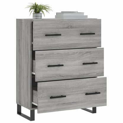 Sideboard Grey Sonoma 69.5x34x90 cm Engineered Wood