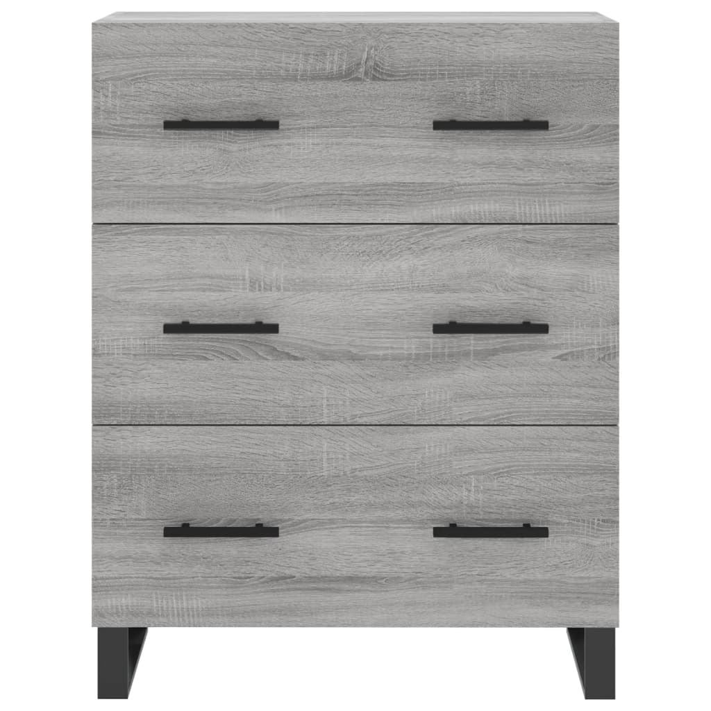 Sideboard Grey Sonoma 69.5x34x90 cm Engineered Wood