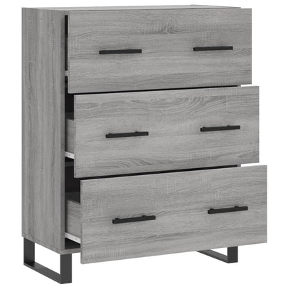 Sideboard Grey Sonoma 69.5x34x90 cm Engineered Wood