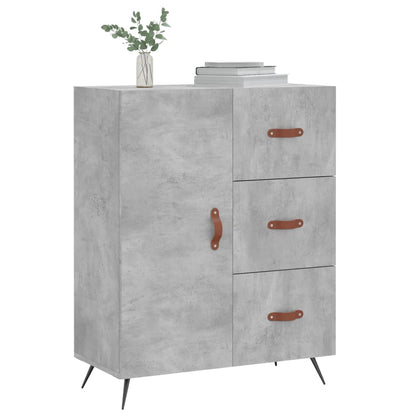 Sideboard Concrete Grey 69.5x34x90 cm Engineered Wood