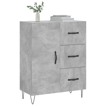 Sideboard Concrete Grey 69.5x34x90 cm Engineered Wood