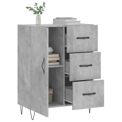 Sideboard Concrete Grey 69.5x34x90 cm Engineered Wood