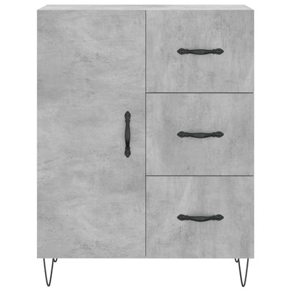 Sideboard Concrete Grey 69.5x34x90 cm Engineered Wood