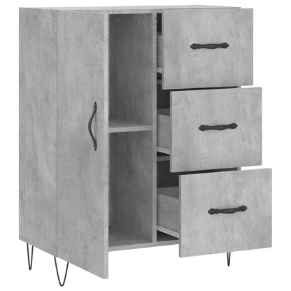 Sideboard Concrete Grey 69.5x34x90 cm Engineered Wood