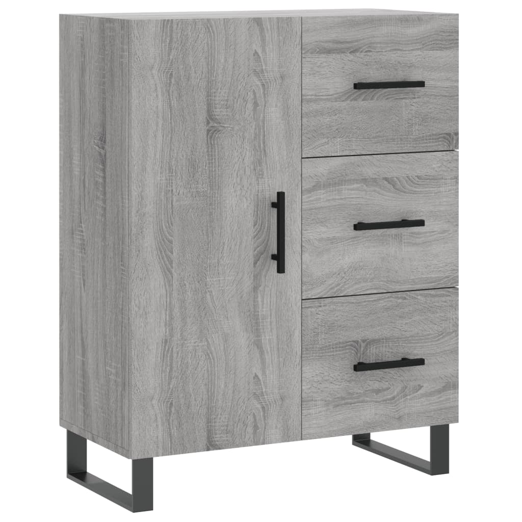 Sideboard Grey Sonoma 69.5x34x90 cm Engineered Wood