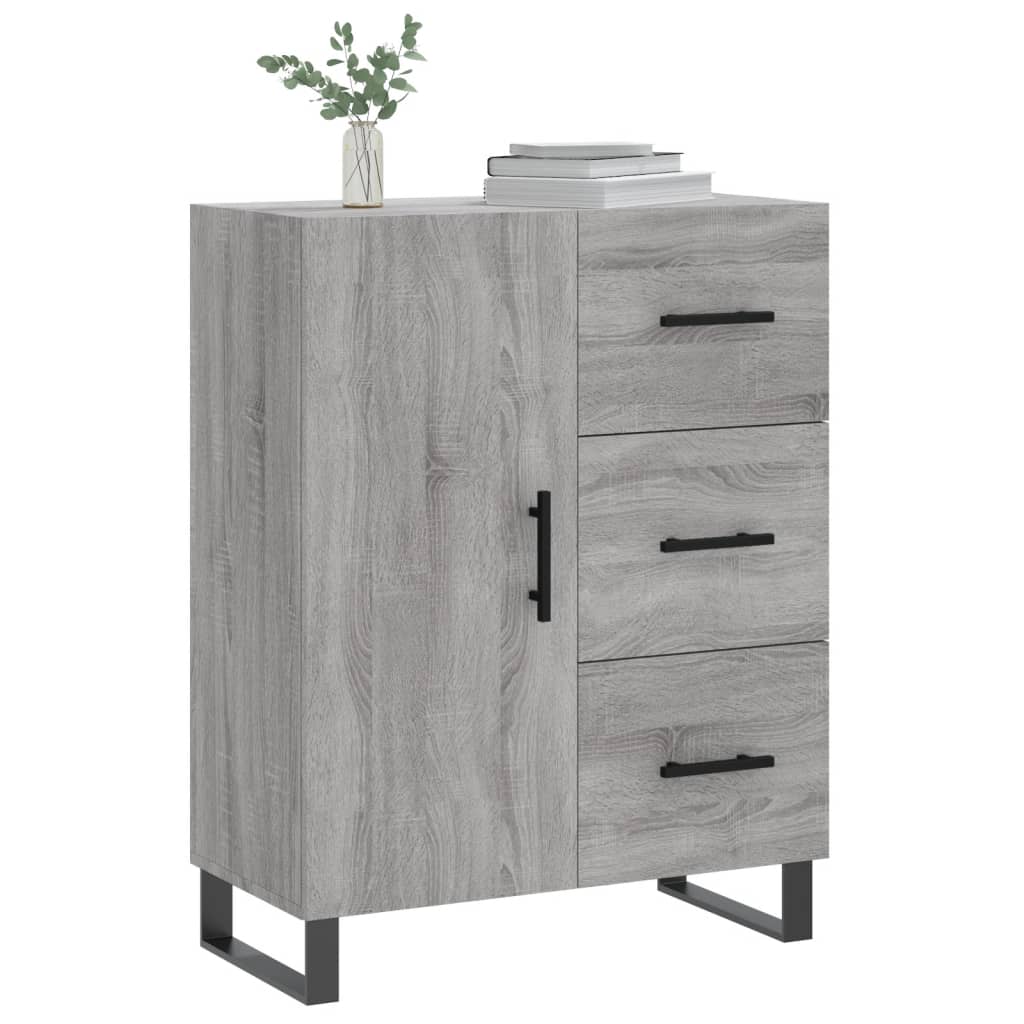 Sideboard Grey Sonoma 69.5x34x90 cm Engineered Wood