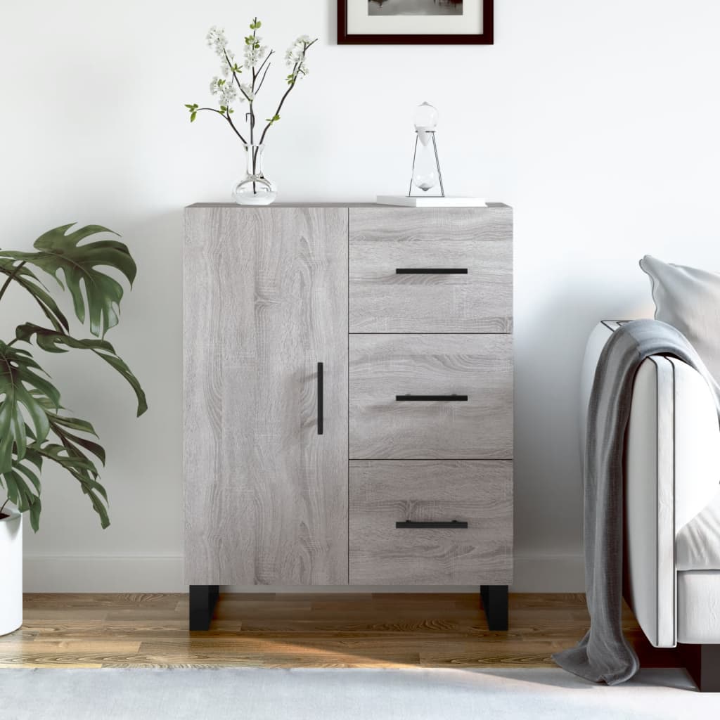 Sideboard Grey Sonoma 69.5x34x90 cm Engineered Wood