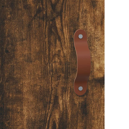 Sideboard Smoked Oak 69.5x34x90 cm Engineered Wood