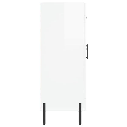 Sideboard High Gloss White 69.5x34x90 cm Engineered Wood