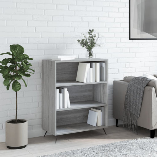 Bookcase Grey Sonoma 69.5x32.5x90 cm Engineered Wood