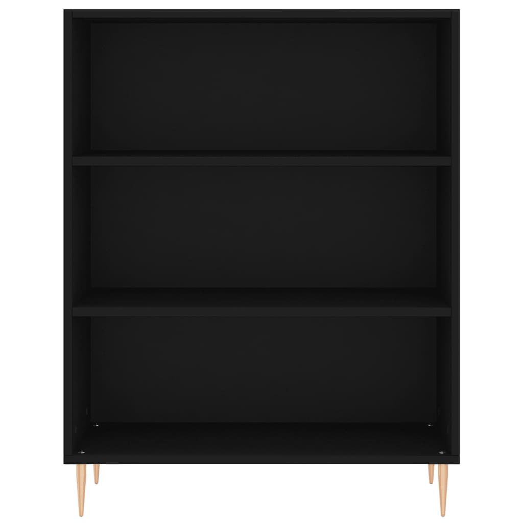 Bookcase Black 69.5x32.5x90 cm Engineered Wood