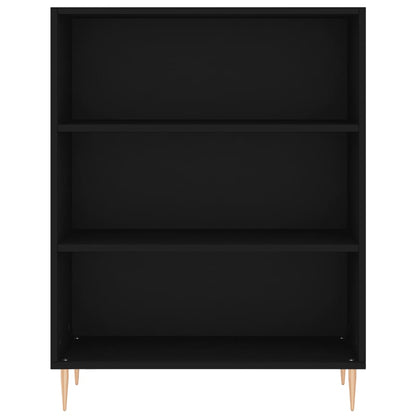 Bookcase Black 69.5x32.5x90 cm Engineered Wood