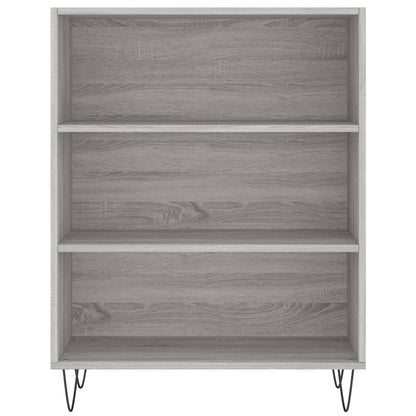 Bookcase Grey Sonoma 69.5x32.5x90 cm Engineered Wood