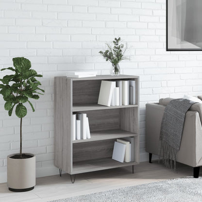 Bookcase Grey Sonoma 69.5x32.5x90 cm Engineered Wood