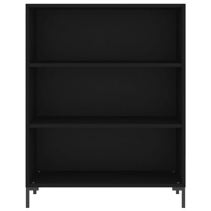 Bookcase Black 69.5x32.5x90 cm Engineered Wood