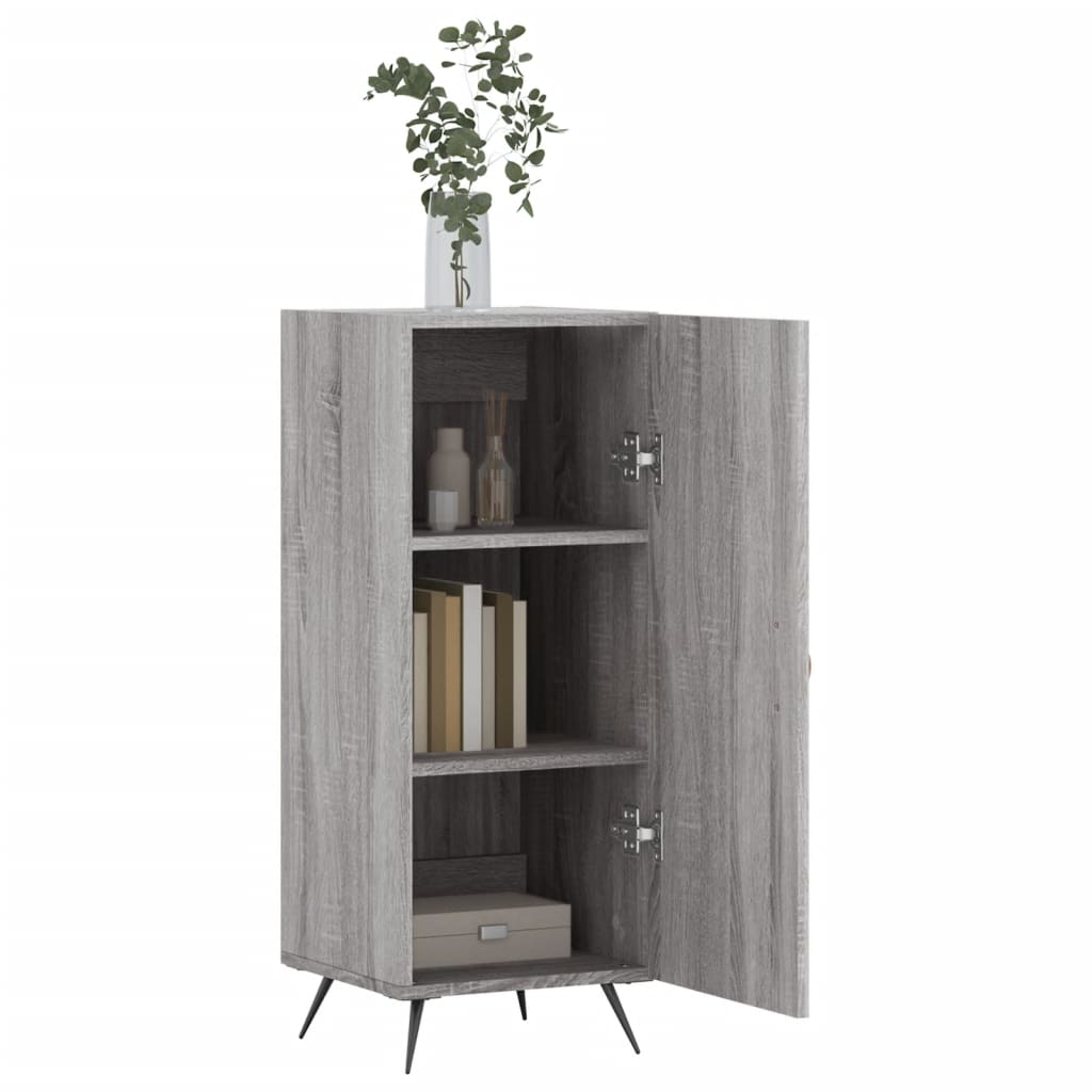 Sideboard Grey Sonoma 34.5x34x90 cm Engineered Wood