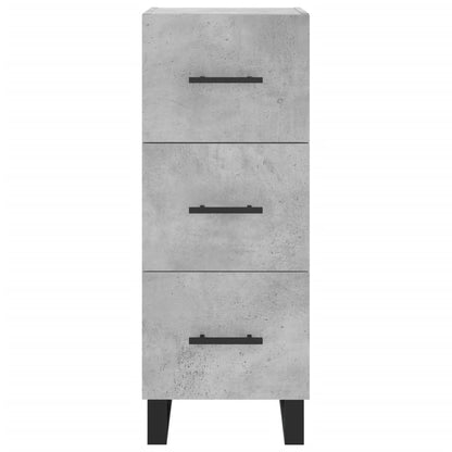 Sideboard Concrete Grey 34.5x34x90 cm Engineered Wood