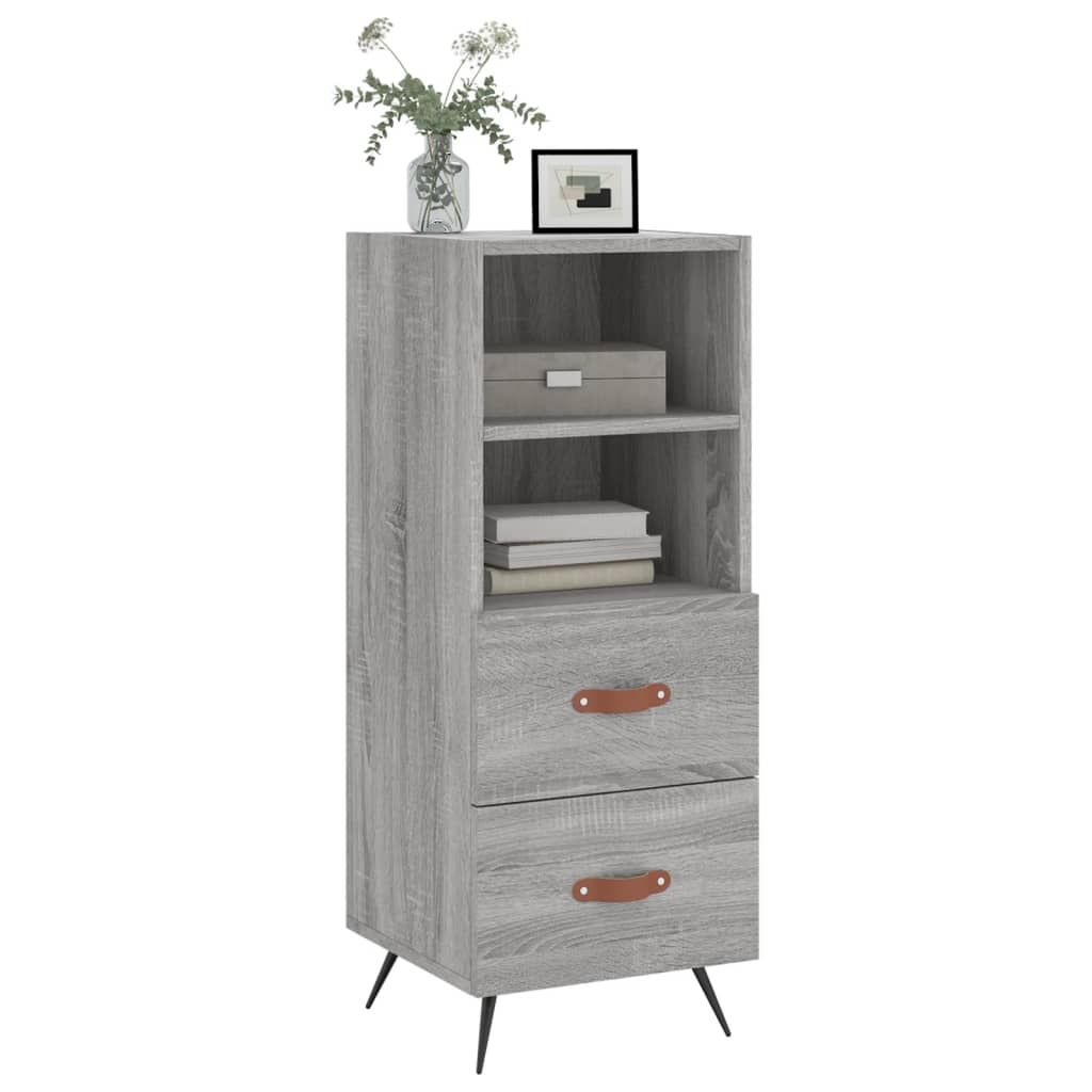 Sideboard Grey Sonoma 34.5x34x90 cm Engineered Wood