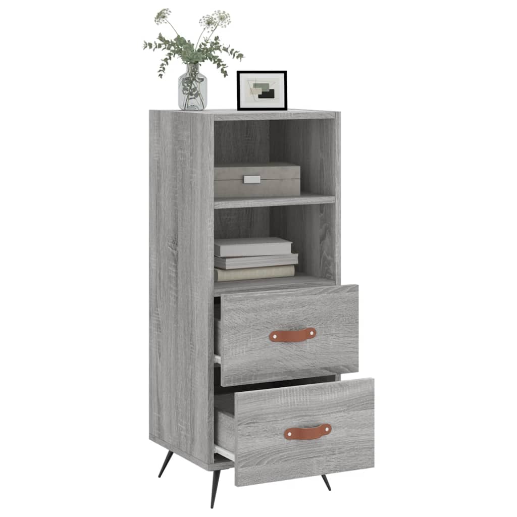 Sideboard Grey Sonoma 34.5x34x90 cm Engineered Wood