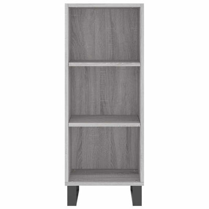 Sideboard Grey Sonoma 34.5x32.5x90 cm Engineered Wood